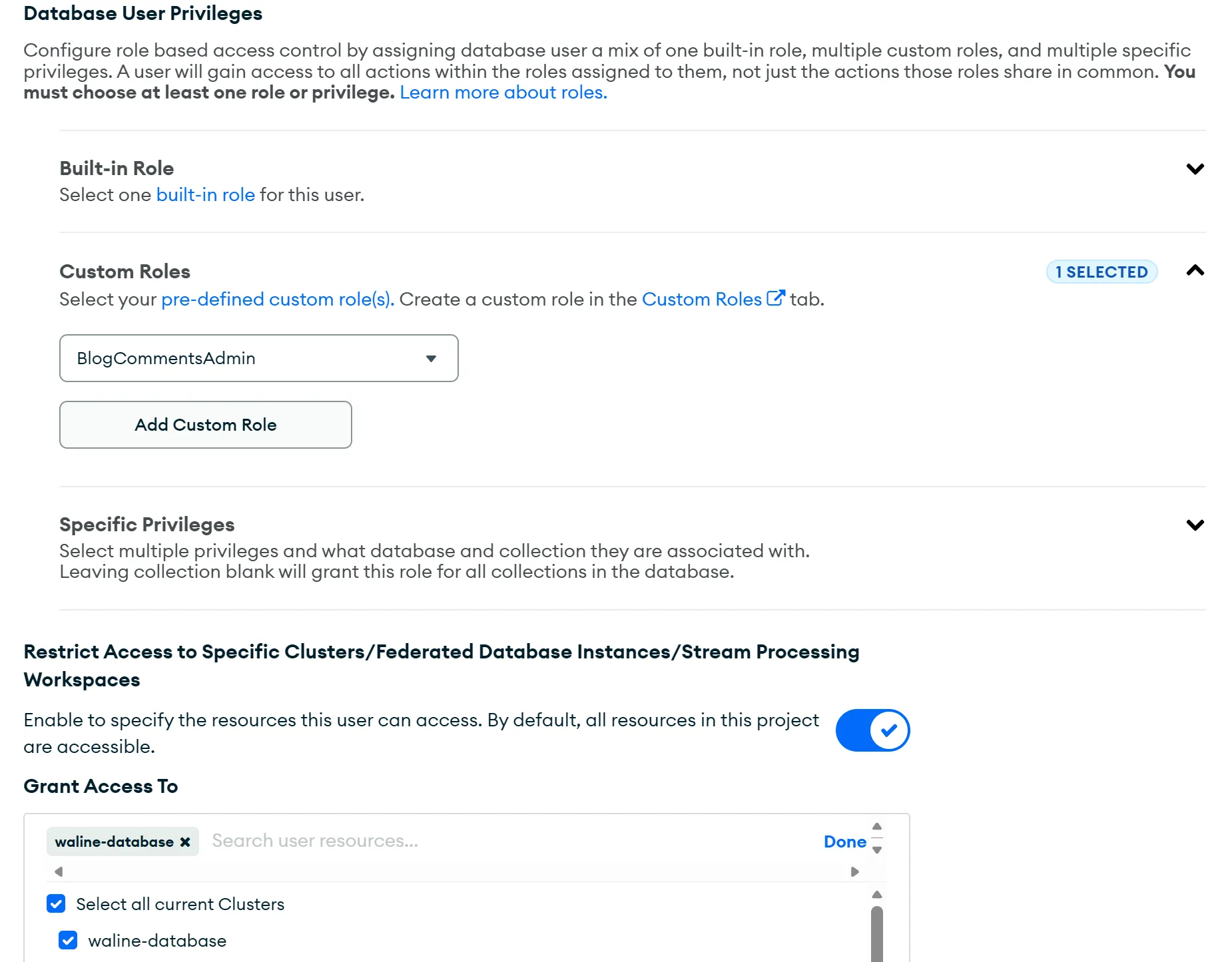 add database user-2